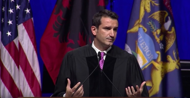 Alum Eri Veliaj Delivers Commencement Address